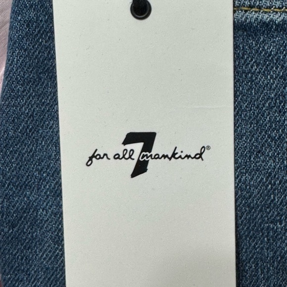 7 for all Mankind NWT SZ 25 Luxe Vintage High Waist Slim Kick Blue Jean - Picture 4 of 10